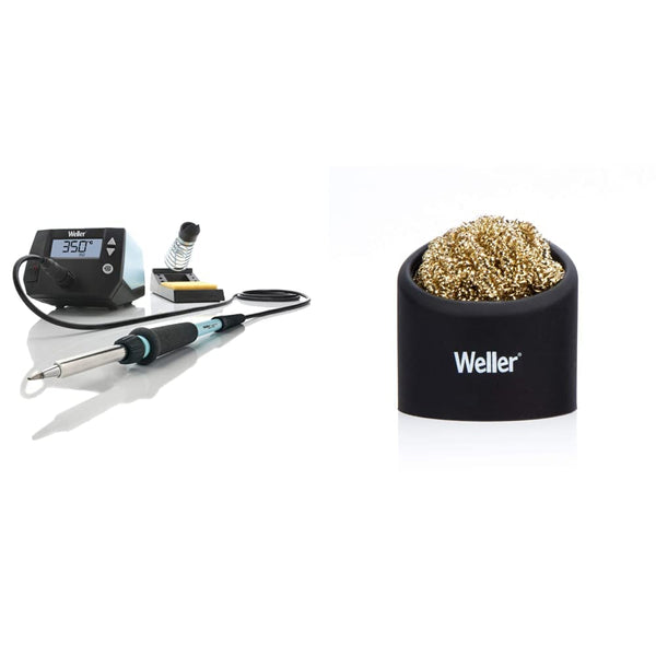 Weller WE1010NA Digital Soldering Station with Brass Sponge Tip Cleaner