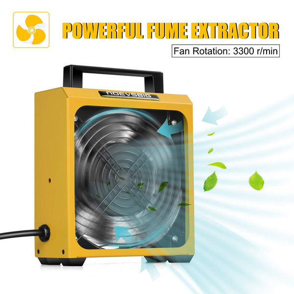 Solder Fume Extractor Smoke Absorber Remover Smoke Prevention Absorber DIY Working Fan for Soldering Station (6.7"*6.1"*2.7")