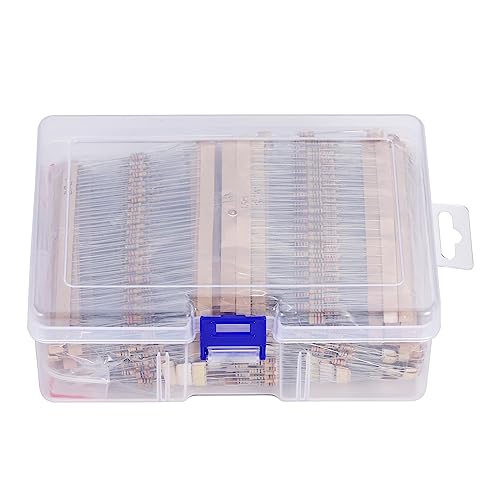 Molence 156 Values 3120PCS Resistor Kit 1/4W 5% Carbon Film Resistors 1 Ohm-10M Ohm Assortment Kit for DIY Projects and Experiments