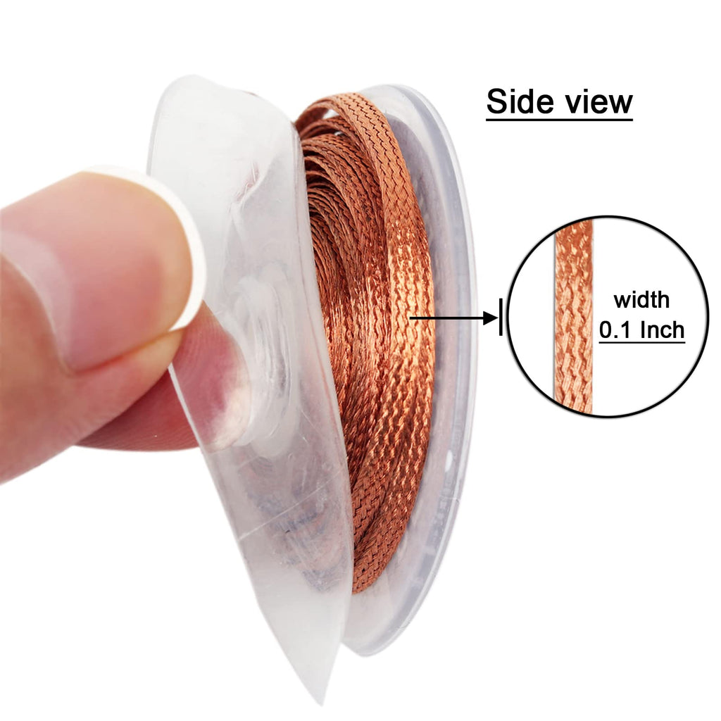 TuToy 1.5M lengte soldeer wick remover desolderen vlecht soldeer remover sucker flux wick kabel draad - groen TuToy 1.5M lengte soldeer wick remover desolderen vlecht soldeer remover sucker flux wick kabel draad - groen
