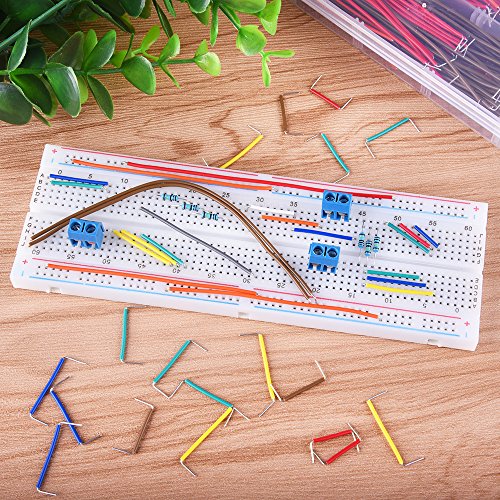 AUSTOR 560 Pieces Jumper Wire Kit 14 Lengths Assorted Preformed Breadboard Jumper Wire with Free Box